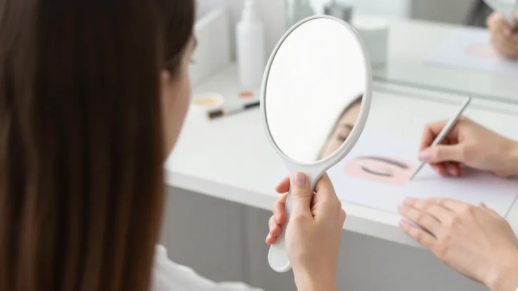 آماده شدن برای جلسهٔ ترمیم با کارشناس و طرح ابرو روی میز